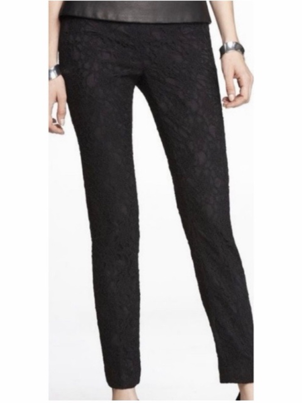 Express Lace Skinny Trouser Pants NWT